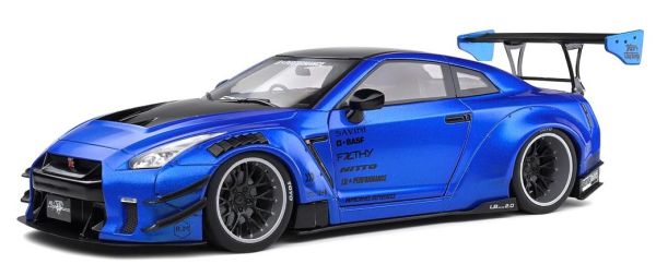 SOL1805801 - NISSAN GT-R (R35) W/ Liberty Walk Body Kit 2.0 Blau-metallic 2020 - 1