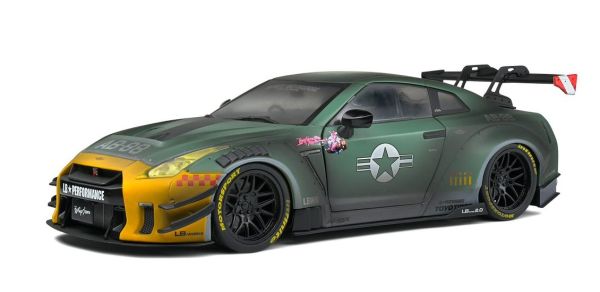 SOL1805807 - NISSAN GT-R R35 W liberty walk body kit 2.0 grau und grün - 1