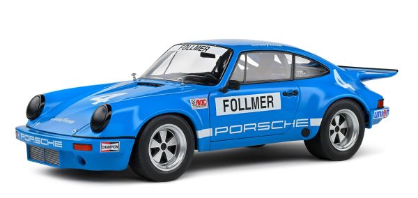 SOL1810702 - PORSCHE 911 Iroc blau #4 FOLLMER IROC RIVERSIDE 1974 - 1