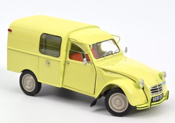 NOREV181488 - CITROEN 2CV Kastenwagen AK350 1966 Pastisgelb - 1