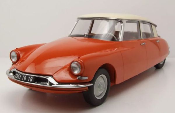 NOREV121580 - CITROEN DS 19 1955 Orange Kapuzinerkresse und Creme - 1