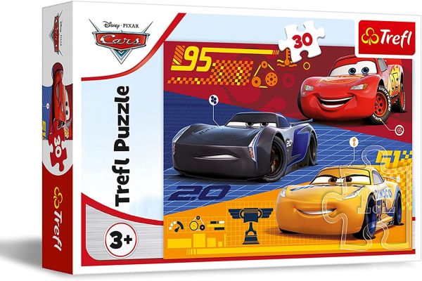 TRF18274 - Puzzle 30 Teile DISNEY - CARS vor dem Rennen - 1