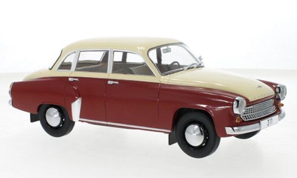 MOD18299 - WARTBURG 311 1959 Bordeaux und Beige - 1