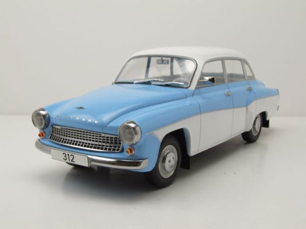 MOD18300 - WARTBURG 312 1965 hellblau und weiß - 1