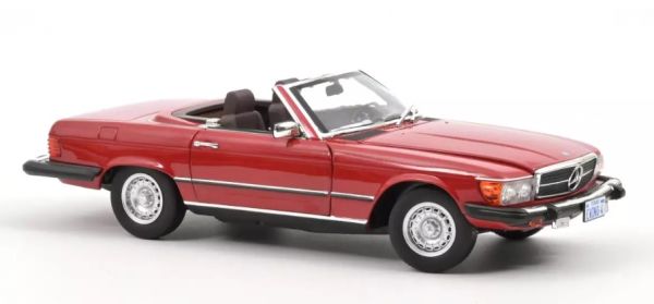 NOREV183729 - MERCEDES-BENZ 450 SL US-Version 1979 Rot - 1