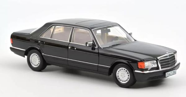 NOREV183793 - MERCEDES 560 SEL 1989 Schwarz metallisch - 1