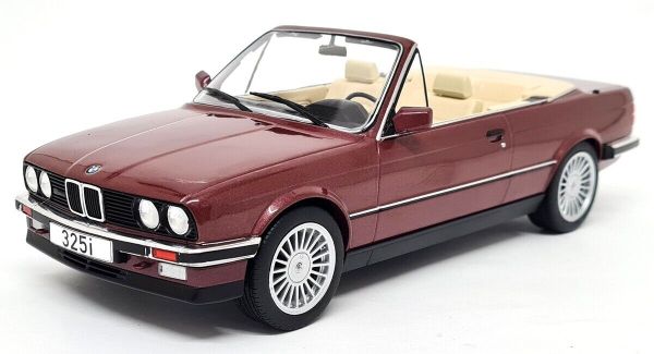 MOD18380 - BMW 325i E30 Cabriolet 1985 Dunkelrot metallic - 1