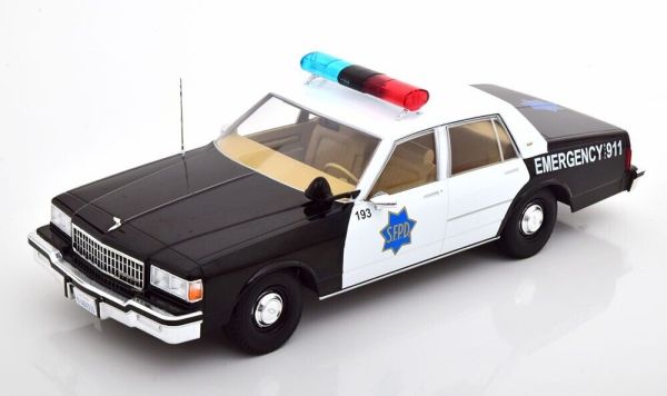 MOD18389 - CHEVROLET Caprice S.F.P.D. 1987 Schwarz und weiß. - 1