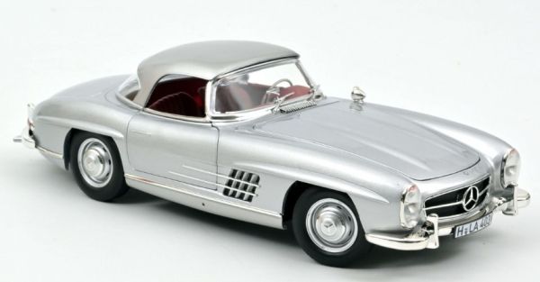 NOREV183890 - MERCEDES 300 SL Roadster 1957 silberfarben - 1