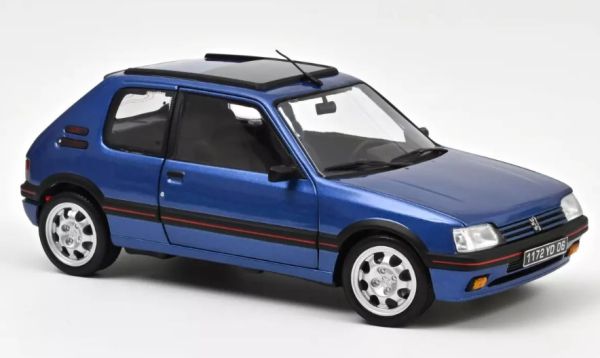 NOREV184844 - Peugeot 205 GTi 1.9 mit Schiebedach 1992 Miamiblau - 1