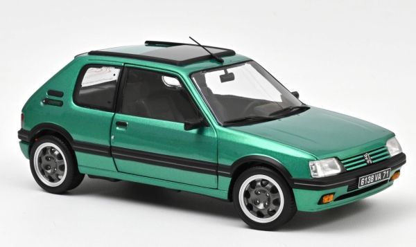 NOREV184847 - PEUGEOT 205 GTi mit Glasdach 1991 Grün - 1