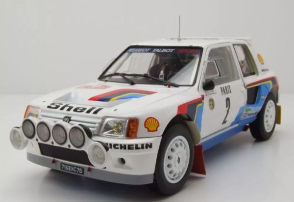 NOREV184864 - PEUGEOT 205 T16 1985 Monte Carlo Weiß #2 Ari Vatanen 1:18 - 1