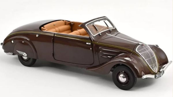 NOREV184873 - PEUGEOT 402 Eclipse 1937 Chocolat - 1