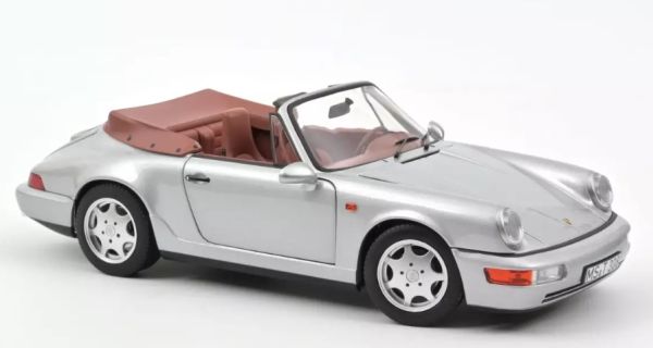 NOREV187330 - PORSCHE 911 Carrera 2 Cabriolet 1990 Silber. - 1