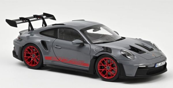 NOREV187350 - PORSCHE 911 GT3 RS 2022 Arktisgrau und Pyro-Rot. - 1