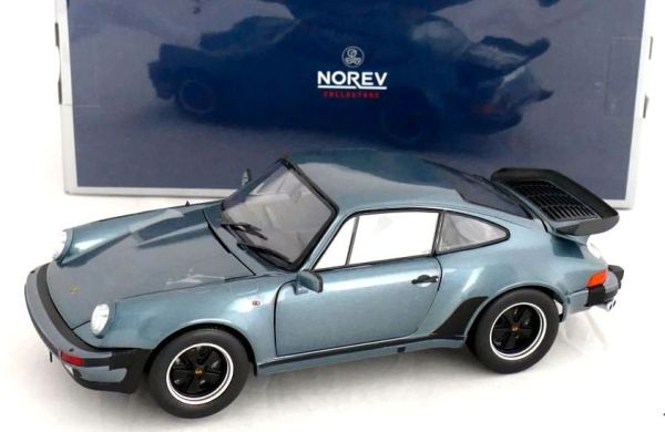 NOREV187667 -  Auto in der Farbe metallic-blau - PORSCHE 911 Turbo 3.3 - 1