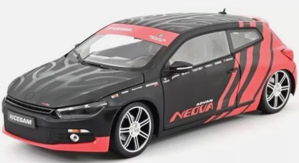 NOREV188498 - VOLKSWAGEN Scirocco CESAM PTRS 2009 Schwarz und Rot - 1