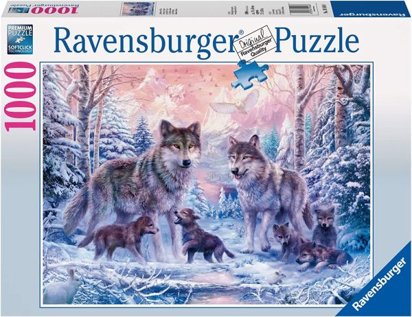 RAV191468 - 1000-Teile-Puzzle Arktische Wölfe - 1