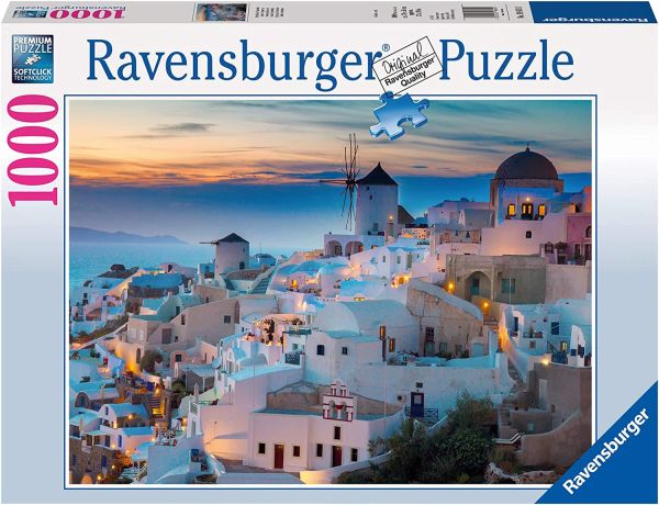 RAV196111 - Puzzle 1000 Teile Abend auf Santorin - 1