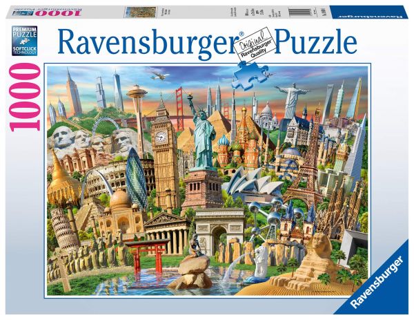 RAV198900 - 1000 Teile Puzzle Landmarken der Welt - 1