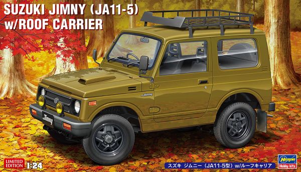 HAW20606 - SUZUKI Jimny mit grünem Dachträger zum Zusammenbauen und Lackieren - 1