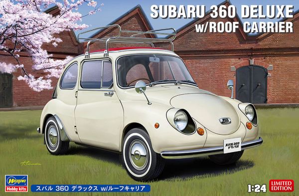 HAW20622 - SUBARU 360 Deluxe mit Gepäckträger zum Zusammenbauen und Lackieren - 1