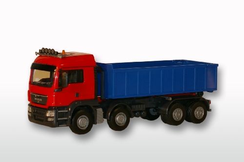 EMEK20795 - MAN TGS 8x4 rot Forwarder mit Ampliroll blau - 1