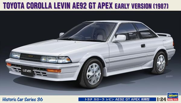 HAW21136 - TOYOTA Corolla Levin AE92 GT APEX 1987 weiss zum Zusammenbauen und Lackieren - 1