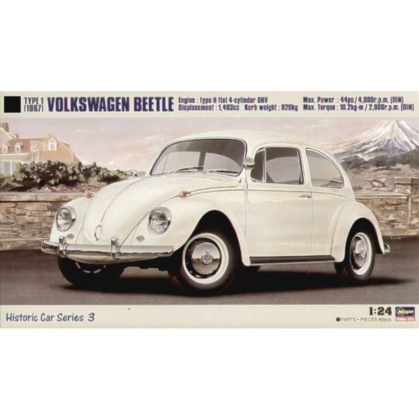 HAW21203 - VOLKSWAGEN Beetle 1967 zum Zusammenbauen und Bemalen. - 1