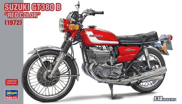 HAW21756 - SUZUKI GT380 B 1972 Rot zum Zusammenbauen und Bemalen - 1