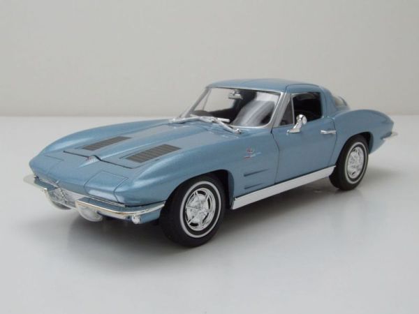 WEL24073BLEU - CHEVROLET Corvette 1963 Blau - 1