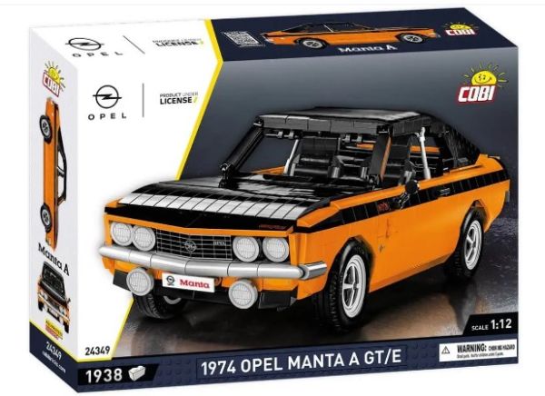 COB24349 - OPEL Manta A GT/E 1974 Orange und Schwarz - 1938 Teile. - 1