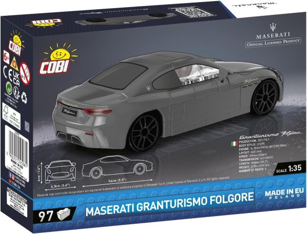 COB24506 - MASERATI Granturismo Flogore Schwarz - 97 Teile. - 1