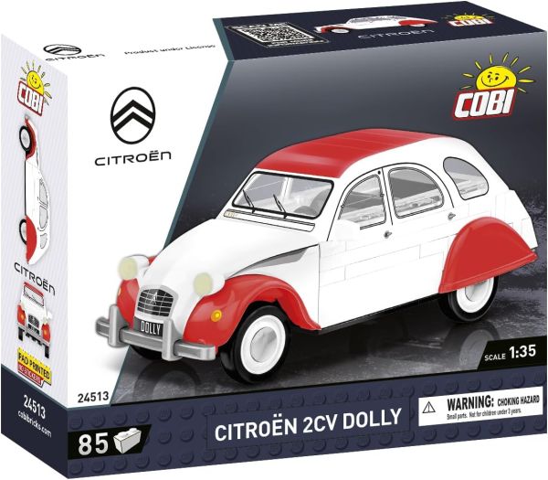 COB24513 - CITROEN 2CV Dolly 1985 Weiß und Rot - 85 Teile. - 1