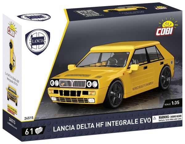 COB24515 - LANCIA Delta HF Integral Evo 1991 gelb - 61 Teile. - 1