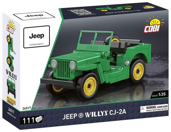 COB24517 - JEEP Willys CJ-2A grün - 111 Teile - 1