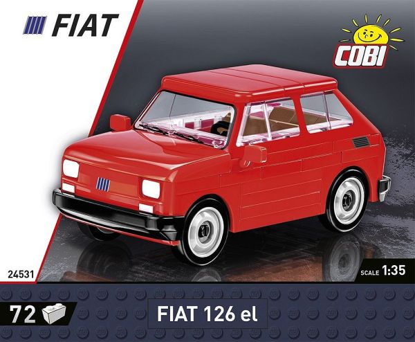 COB24531 - FIAT 126 EL rot 1994-1999 - 72 Stück - 1