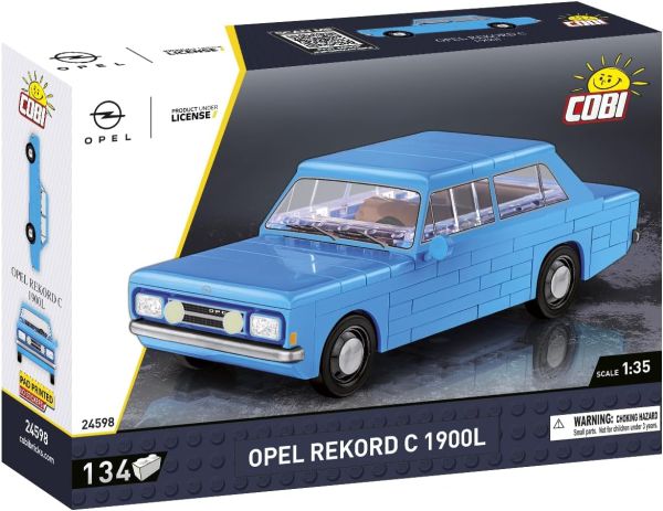 COB24598 - OPEL Rekord C 1900L blau - 130 Teile. - 1