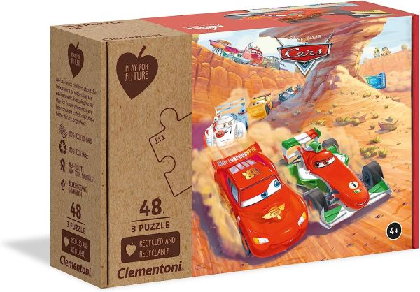 CLE25254 - 3 Puzzles 48 Teile Disney Cars - 1