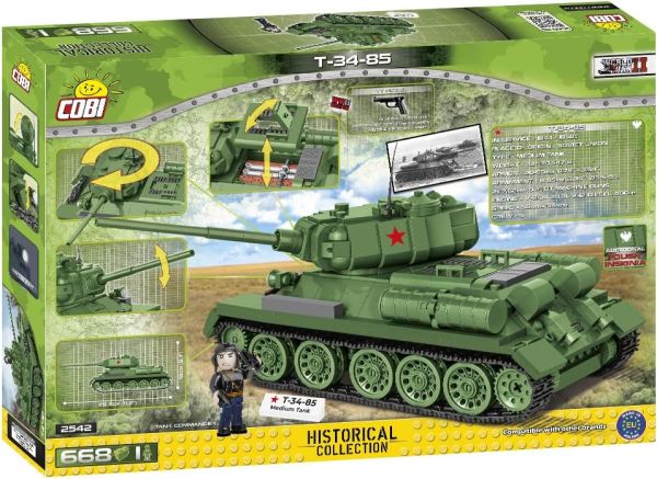 COB2542 - Russischer Panzer T-34-85 - 668 Teile - 1