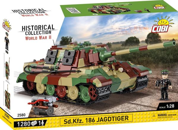 COB2580 - Panzer SD.KFZ. 186 JAGDTIGER - 1280 Teile - 1