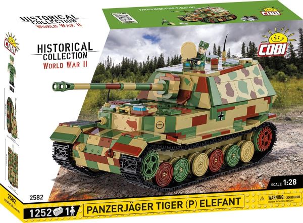 COB2582 - Panzer PANZERJAGER Tiger P Elefant - 1252 Teile. - 1