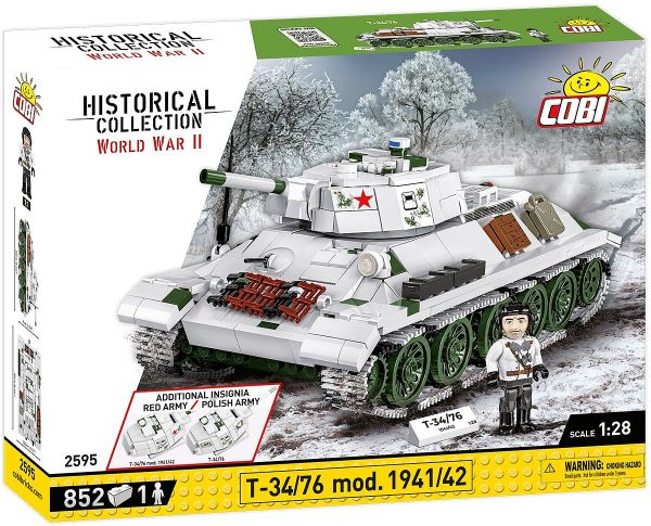 COB2595 - Panzer T-34/76 mod. 1941/42 - 852 Teile - 1