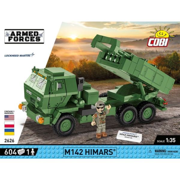 COB2626 - Militärfahrzeug M142 Himars - 604 Teile - 1