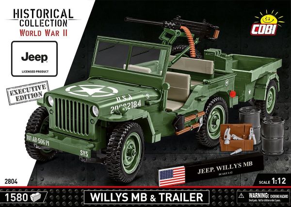 COB2804 - JEEP Willys MB mit Anhänger - Exklusive Ausgabe - 1580 Münzen - 1