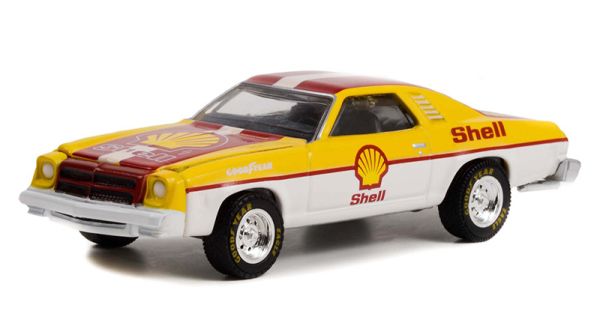 GREEN28100-B - CHEVROLET Chevelle Laguna 1975 100. Geburtstag SHELL unter Blisterverpackung - 1