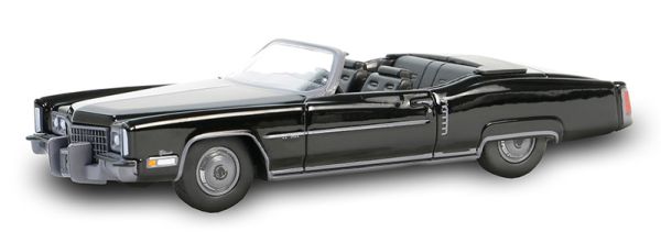 GREEN28150-C - CADILLAC Eldorado Fleetwood Cabriolet 1972 schwarz aus der Serie BLACK BANDIT unter Blisterverpackung. - 1