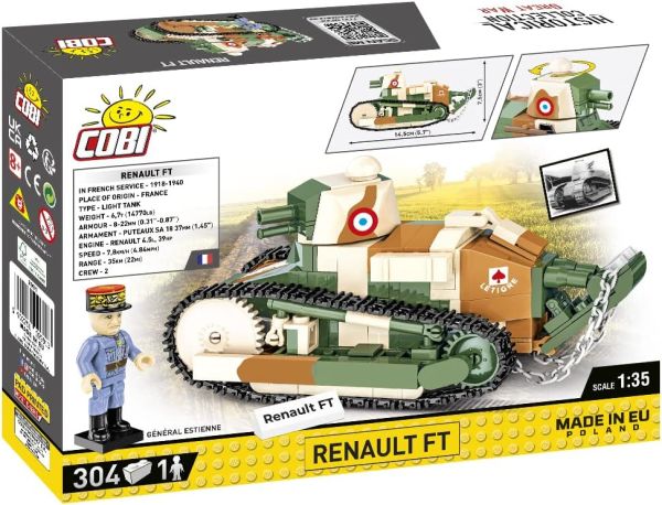 COB2991 - Leichter Panzer RENAULT FT - 304 Teile - 1