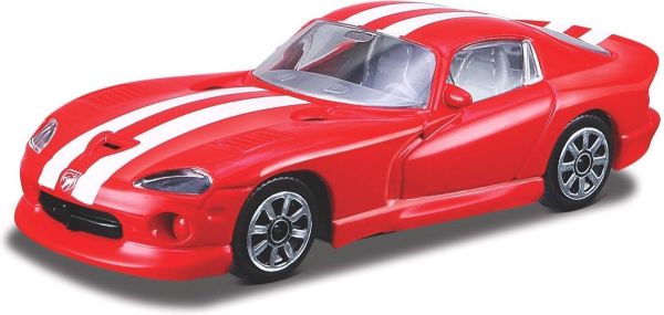 BUR30029 - DODGE Viper GTS Coupe rot mit weißen Streifen - 1