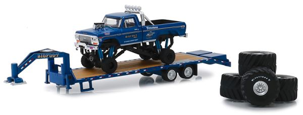 GREEN30054 - FORD F-250 1974 Monster Truck BIGFOOT #1 mit Anhänger unter Blister. - 1